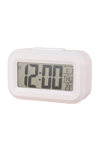 Choice White LED Digital Alarm Clock 9*2.5*5.5 Cm Electronic Screen Desktop Home Office Backlight Snooze Lo