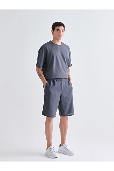 LC Waikiki Pantaloni scurți pentru bărbați cu model standard antracit