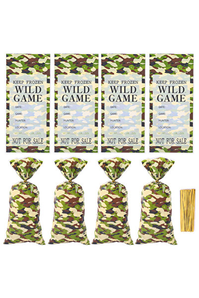 Choice أخرى متعددة 50 قطعة من أكياس الهدايا البلاستيكية المموهة وحقيبة الحلوى...