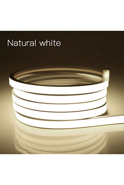 Choice 2m أبيض طبيعي 220V إلى 24V شريط إضاءة LED نيون COB عالي الطاقة مع مستش...