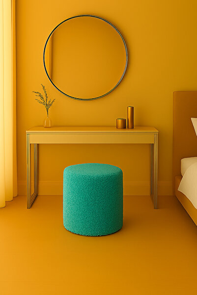 eda hacıoğlu edam bedding group Yumuşak Teddy Peluş Kumaş Silindir Bench Puf ...