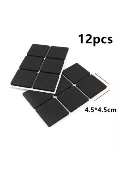 Choice 4.5 × 4.5 سم - 12 قطعة 2-48 قطعة سجادة مانعة للانزلاق لساق الكرسي الأس...
