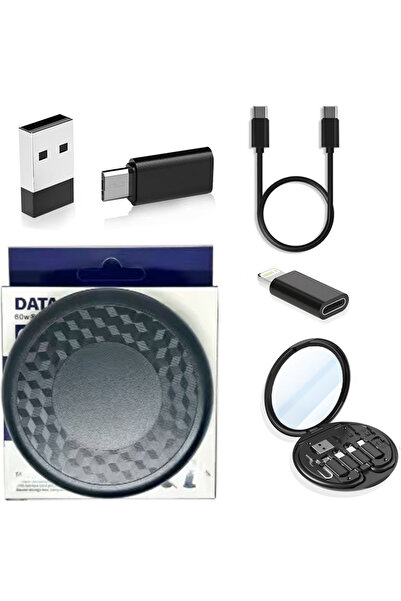 Miniso black jin Mini cartoon Hello Kitty 60W Multi Type-C To USB C To Micro USB To Fast Charging Phone Fo