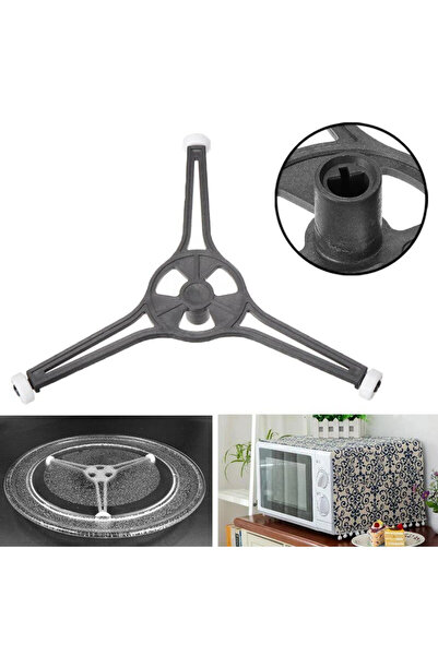 Choice 1 قطعة حامل طبق دوار زجاجي لدعم أسطوانة الميكروويف مع ذراع ثلاثي للمطبخ ...