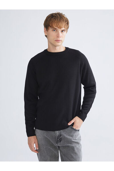 LC Waikiki Sparkling Selections from Shining Store | Crew Neck Men's Knitwear Sweater