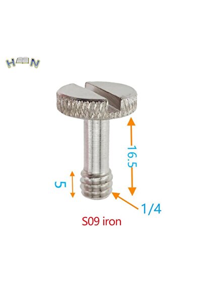 Choice S09 1/4 بوصة حلقة D-ring حامل الكاميرا برغي محول لوحة التحرير السريع برغي لثلاثي القوائم أحادي القوائم رأس كروي