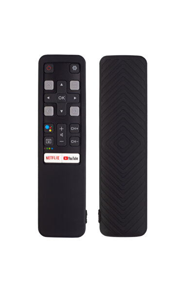 Choice Black RC802V FNR1 Voice Remote Control Cases Fit for TCL Android 4K Sm...