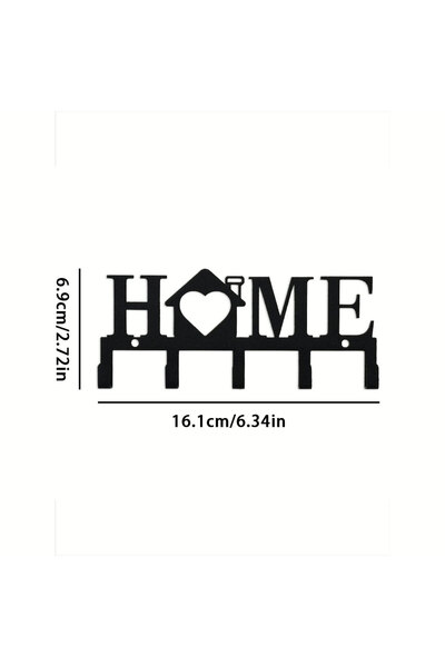 Choice TY-068-حامل مفاتيح منزلي مع خطافات ومنظم ورف تعليق مثبت على الحائط بمس...