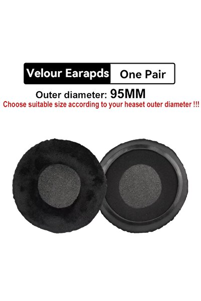 Choice وسادات أذن مخملية عامة مقاس 95 مم 60 مم 65 مم 70 مم 75 مم 80 مم 85 مم 90 مم 95 مم 100 مم 105 مم 110 مم بديلة