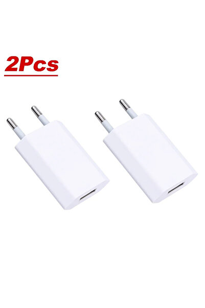 Choice 2 قطعة قابس الاتحاد الأوروبي 1-5 قطع شاحن حائط USB صغير عالمي 5 فولت 1...