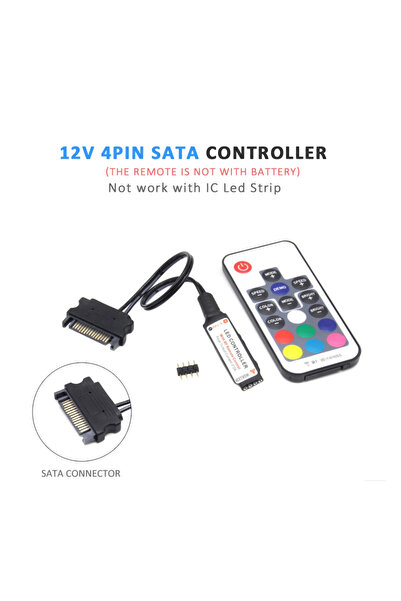 Choice 12V 4Pin Sata SATA Molex RGB Controller 5V 3Pin 12V 4Pin For Computer ...
