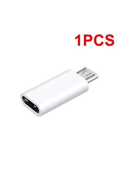 Choice 1 قطعة بيضاء 10-1 قطعة محول OTG من أنثى Micro USB إلى ذكر من النوع C م...