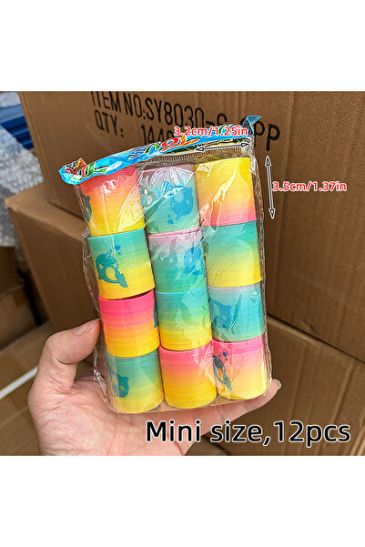 Choice4 12pcs RR Rainbow Magic Springs Circle Toys Kids' Birthday Party Favor...