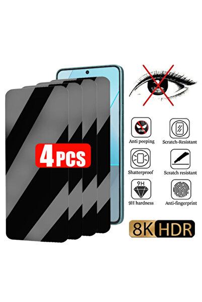 Choice4 4PCS Privacy Glass For Redmi Note 11 4PCS Privacy Glass For Redmi Note 12 11 Pro Plus 5G 10C 9A 9C