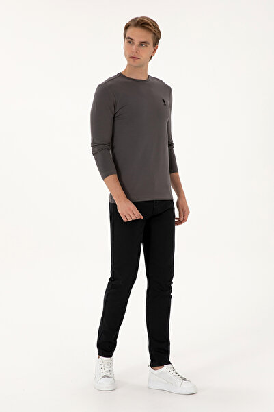 U.S. Polo Assn. Erkek Gri Basic Sweatshirt 50307762-VR024