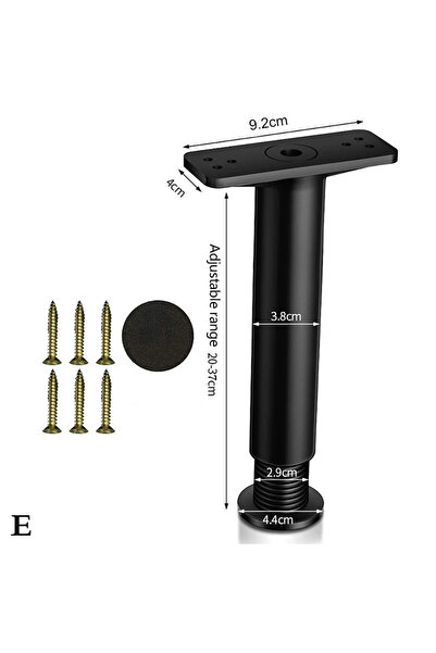Choice 20-35 سم قدم دعم العارضة سرير قابل للتعديل تلسكوبي أقدام أثاث بلاستيكي...