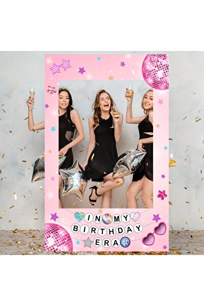 Choice 90X180 سم MULTI 1 قطعة بانر صور حفلة ديسكو وردي من البوليستر - دعامة إ...