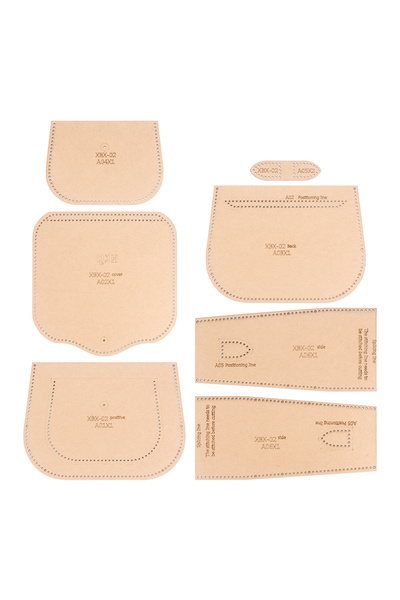 Choice 1Set 1Set Women's Single-Shoulder Bag, Fashionable Storage Wallet - Kraft Paper Template, DIY Leathe