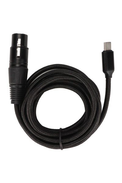 Choice كابل ميكروفون من النوع C بطول 2 متر، كابل USB C إلى XLR أنثى، توصيل وت...
