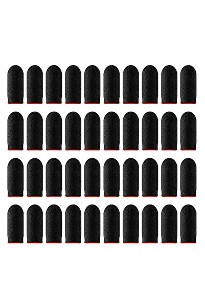 Choice Red ( 40pcs ) 20Pcs New Finger Cover Game Controller Suitable For PUBG Anti Sweat Scratch Touch Scre
