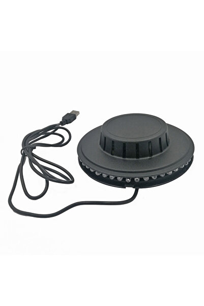 Choice ضوء مسرح USB أسود ملون دوار على شكل كرة ديسكو مع ضوء وامض وصوت لإضاءة ...