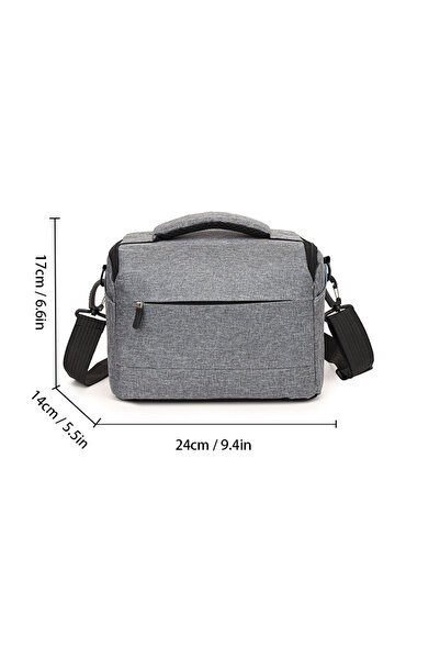 Choice حقيبة كاميرا DSLR صغيرة رمادية جديدة، حقيبة يد من النايلون، حقيبة كتف،...