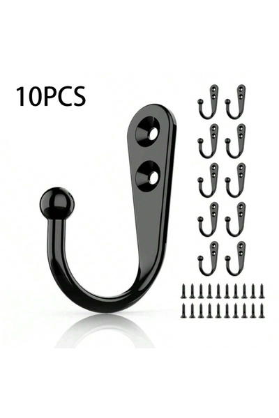 Choice 10pcs 10pcs Vintage Metal Hooks for Versatile Utility Hooks Such as Co...
