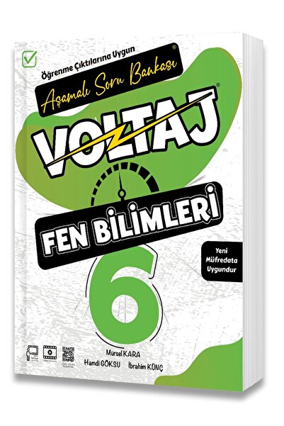 Berkay Yayıncılık 6.SINIF VOLTAJ AŞAMALI SORU BANKASI FEN BİLİMLERİ