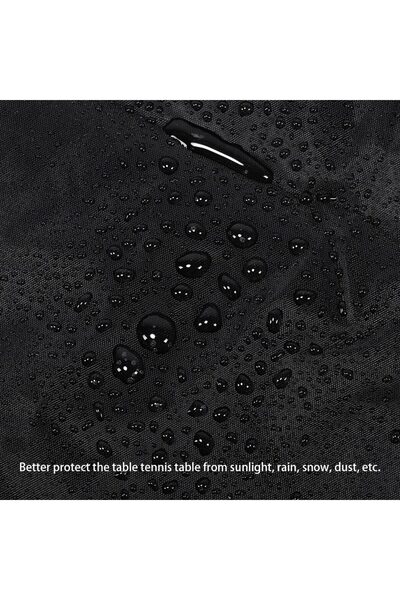Choice Black 80x153x73cm Table Tennis Table Cover Outdoor Courtyard Patio Wat...