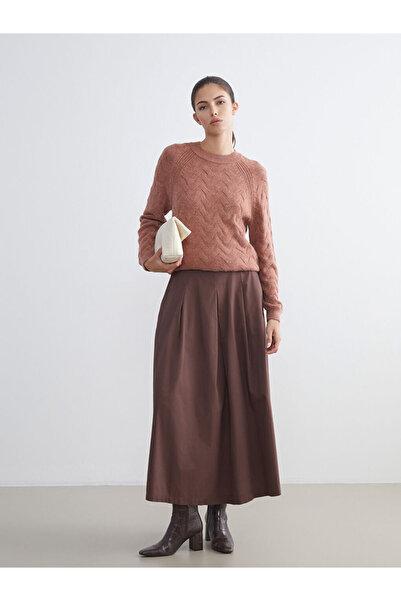 LC Waikiki Sparkling Choices from Shining Store | Crew Neck Self Patterned Women's Knitwear Sweater