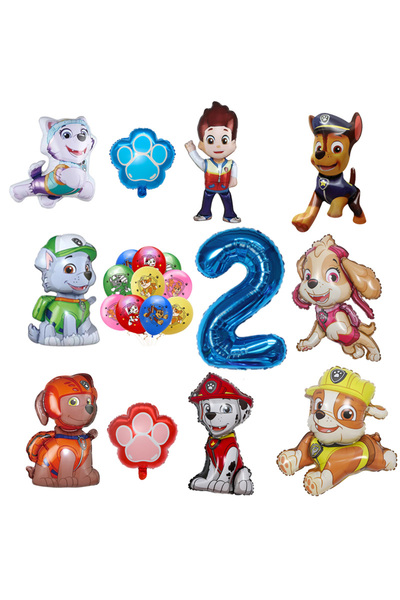 PAW PATROL 1 حزمة 2 Paw Patrol Dog Balloon Chase Skye Boy Girl Birthday Party...