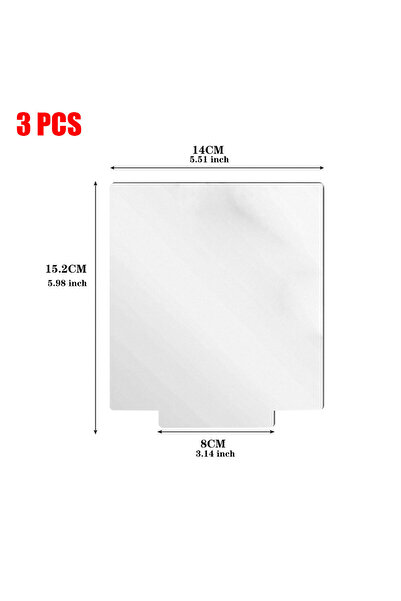 Choice B 3PCS 1/3/5 Pcs Acrylic Sheet Clear Cast for LED Light Base Transparent Panel Board with Protective