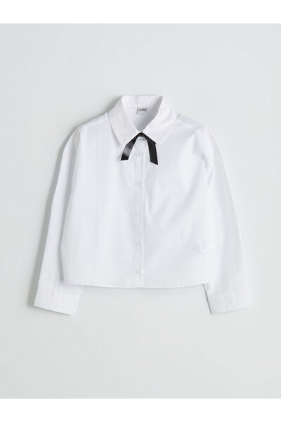 LC Waikiki White Basic Girl's Shirt