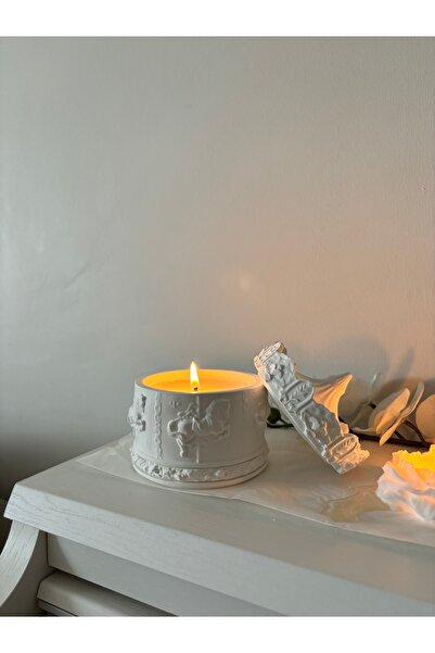 mumeleven Atlı Karınca Kutu ve Mum / 12*12 cm