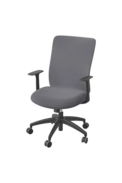 Choice A7 كرسي مكتب غطاء 1 قطعة لون موحد كرسي مكتب غطاء كرسي كمبيوتر مطاطي غطاء رفع دوار G