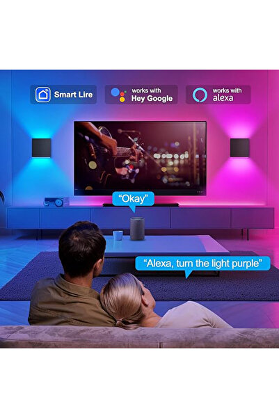 Choice 11-15W Tuya Outdoor LED Wall Lamp Smart Life APP Control Adjustable Angle RGBCCT Wall Lights,Work wi