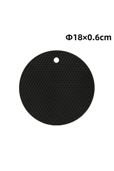 Choice مفارش سليكونية مستديرة سوداء من Round M، حاملات أواني مقاومة للحرارة، ...