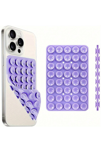Choice purple Silicone Suction Cup Phone Mount Hands-Free Mobile Stand Airpla...