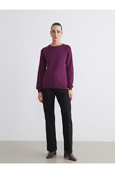 LC Waikiki Timeless Store: Timeless Recommendations |   Crew Neck Floral Women's Knitwear Sweater