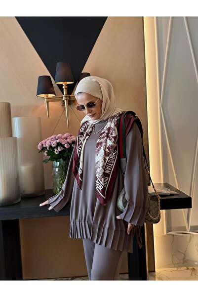 Aselim Hijap Moda Women's Hijab Double Set Levita -Premium Fabric– Brown