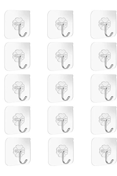 Choice 10 قطع من خطافات لاصقة ذاتية اللصق من مادة PVC شفافة من الفولاذ المقاو...