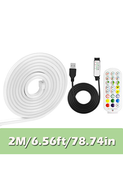 Choice APP Remote 2m USB Neon Rope Lights، أضواء حبل LED مرنة يمكن التحكم فيه...