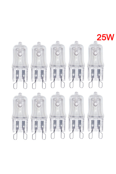Choice 25 واط 10 قطع لمبة فرن G9 لمبة عالية الحرارة لمبة بخار 25 واط 28 واط 4...