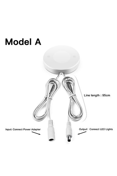 Choice4 DC Wire White LED Dimmable Touch Sweep Dimmer Sensor Penetrating Swit...