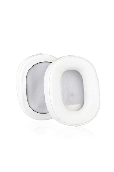 Choice زوج واحد من وسادات الأذن البديلة باللون الأبيض وسادات أذن من جلد البرو...