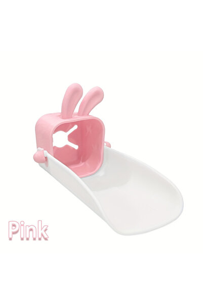 choice2 وردي 1 قطعة موسع صنبور كرتون حمام مطبخ سيليكون أداة غسل اليدين أرنب أ...