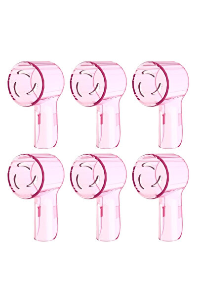 Choice 6 قطع - وردي 6 قطع غطاء واقي لرأس فرشاة الأسنان الكهربائية المحمولة للسفر في رحلة عمل الغبار