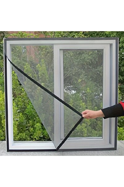 Choice1 black Velcro installation-free anti-mosquito screen window sticker sc...