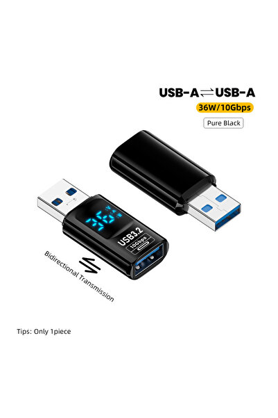 Choice 1x USB to USB BK USB3.2 Digital Display Adapter 10Gbps USB Male to USB Female USB C Converter Fast C