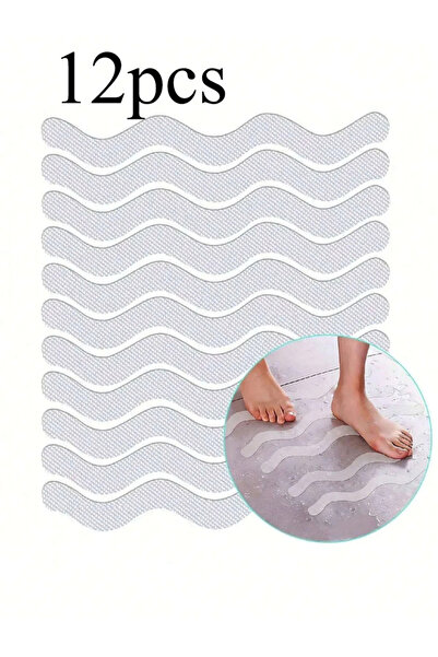 Choice 12 قطعة 6/12/24/عبوة ملصقات شفافة مانعة للانزلاق لأرضية الحمام والدش - أرضية حوض الاستحمام